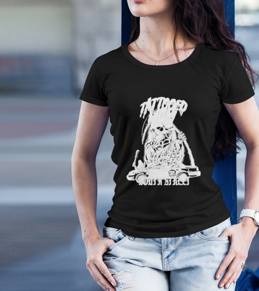 Tattooed Mom South Street Skeleton Car T-Shirt