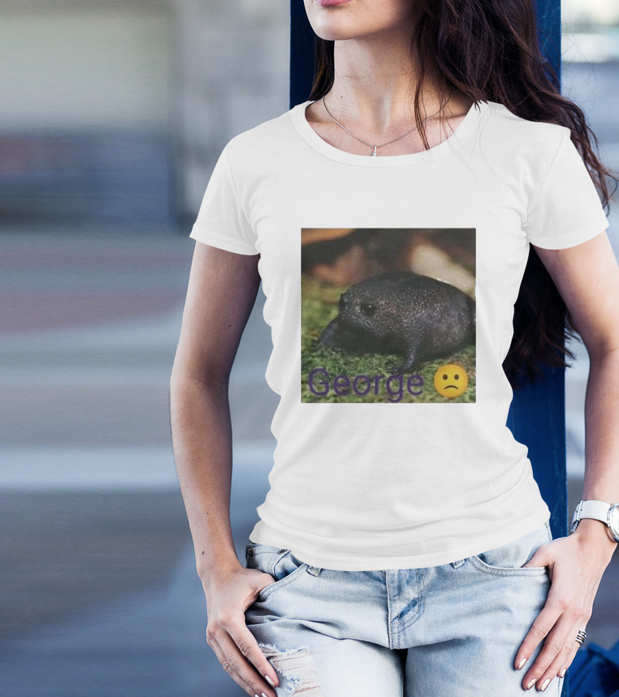 George Sad Frog Meme Inspired Image T-Shirt