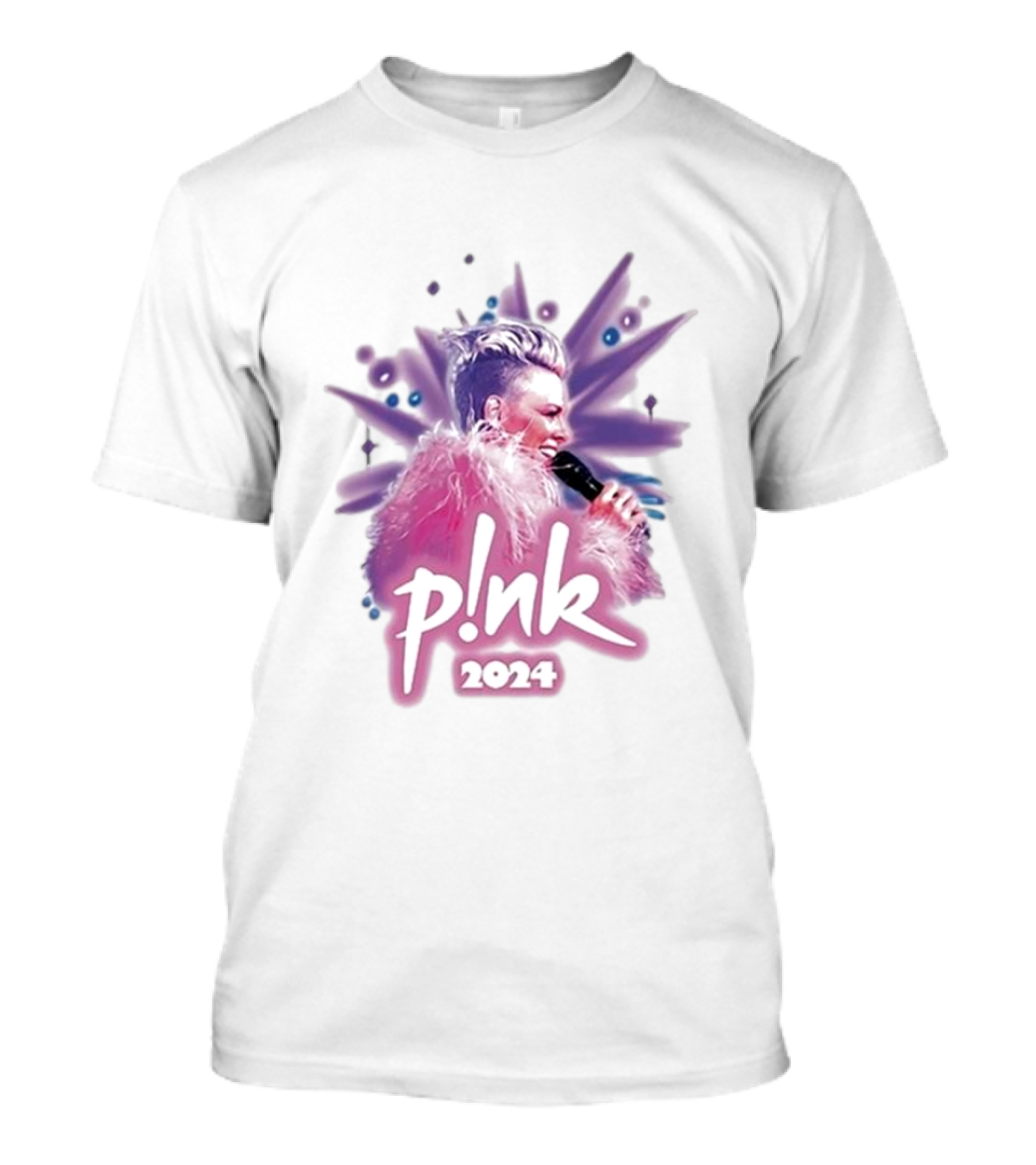 Pink 2024 Tour Summer Carnival Concert Image T-Shirt