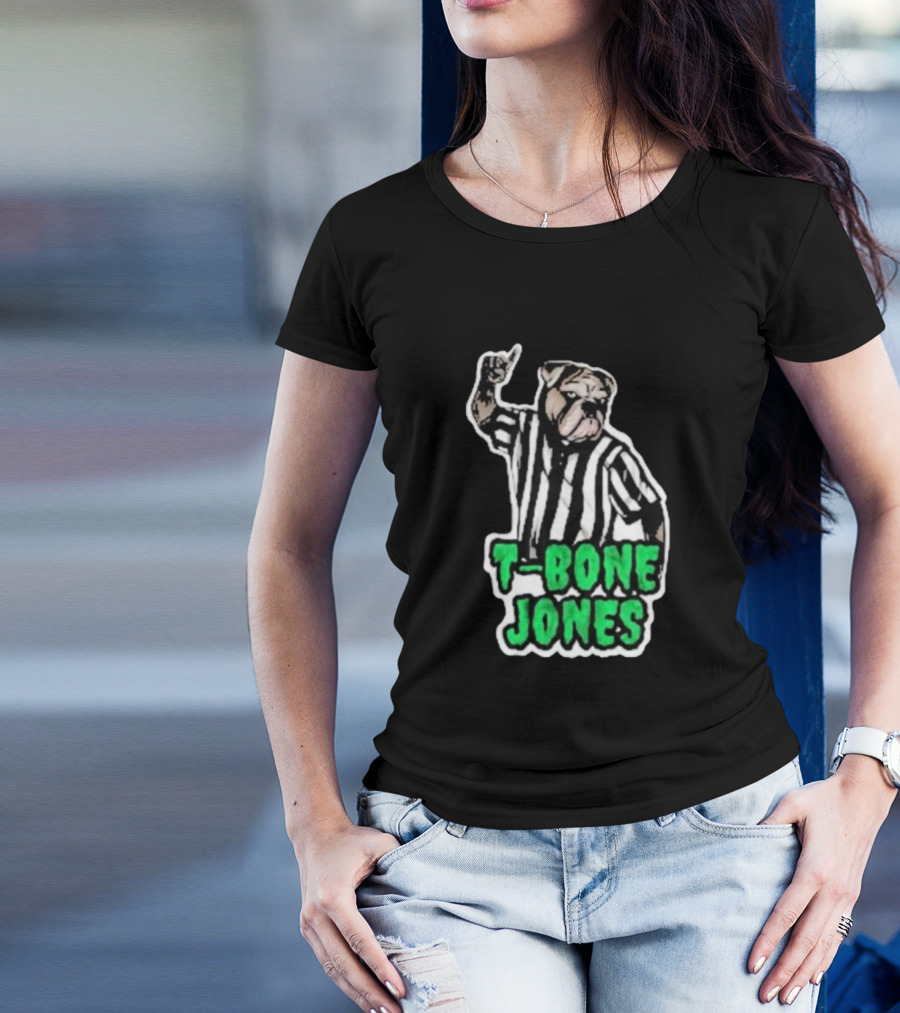 T-Bone Jones Bulldog Referee Gesture T-Shirt
