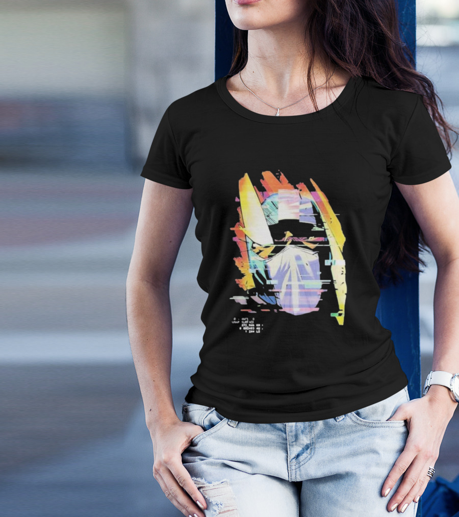 Kid Cudi Moon Man Helmet Glitch T-Shirt