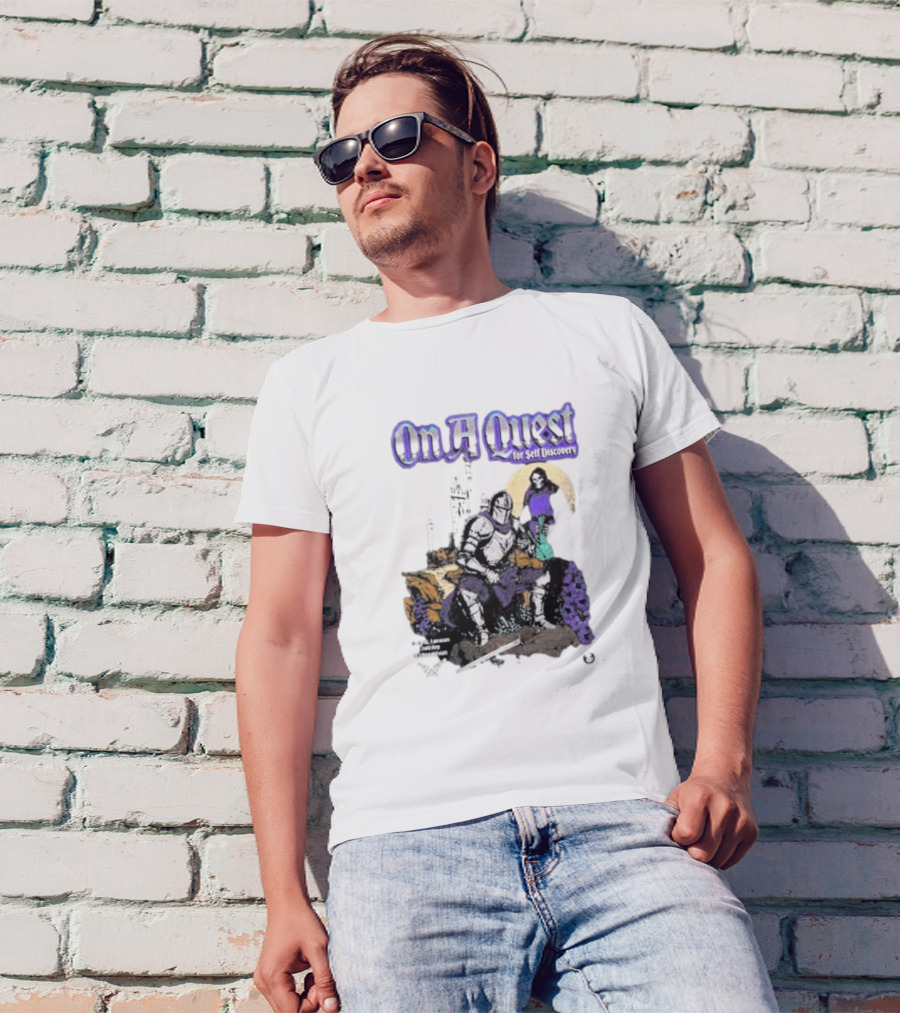On A Quest For Self Discovery Knight And Castle Adventure T-Shirt