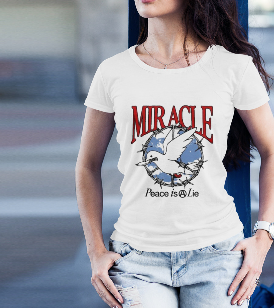Miracle Mates Peace Is A Lie Barbed Dove T-Shirt