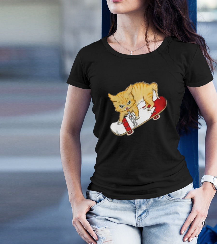 Lonely Kids Club Cig Cats Skateboarding Clarence Returns T-Shirt
