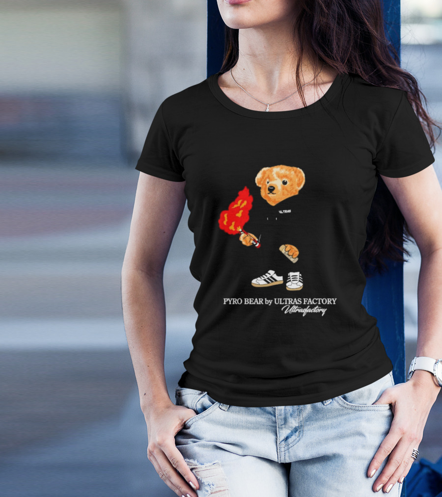 PYRO BEAR Ultras Factory Ultrasfactory Shoes Flame T-Shirt