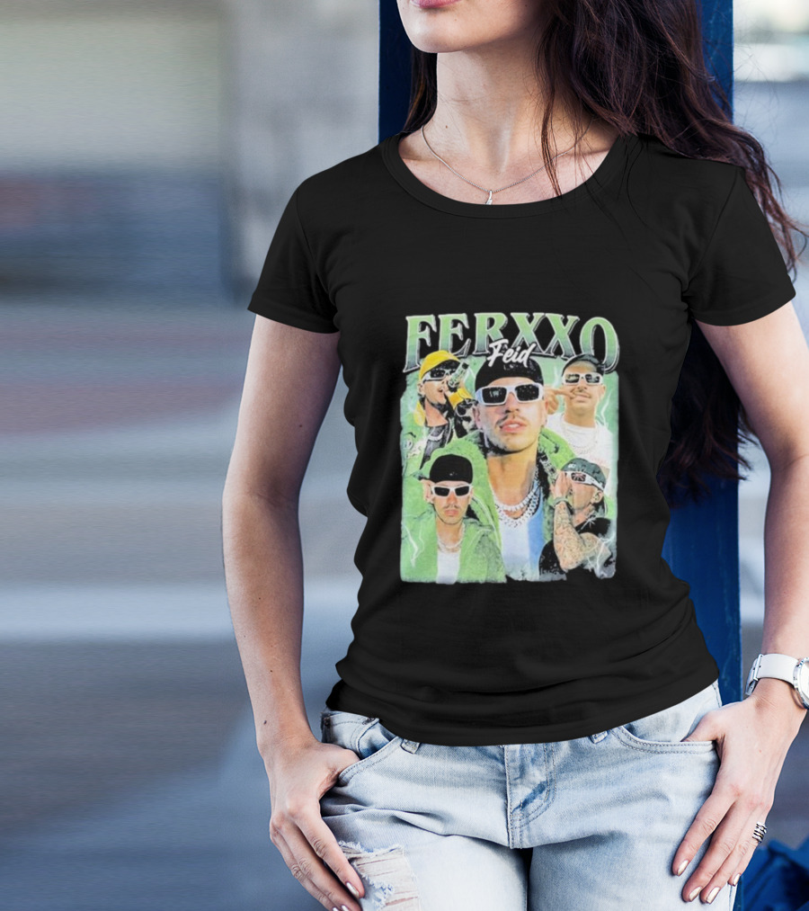 FERXXO Feid Green Style Collage T-Shirt