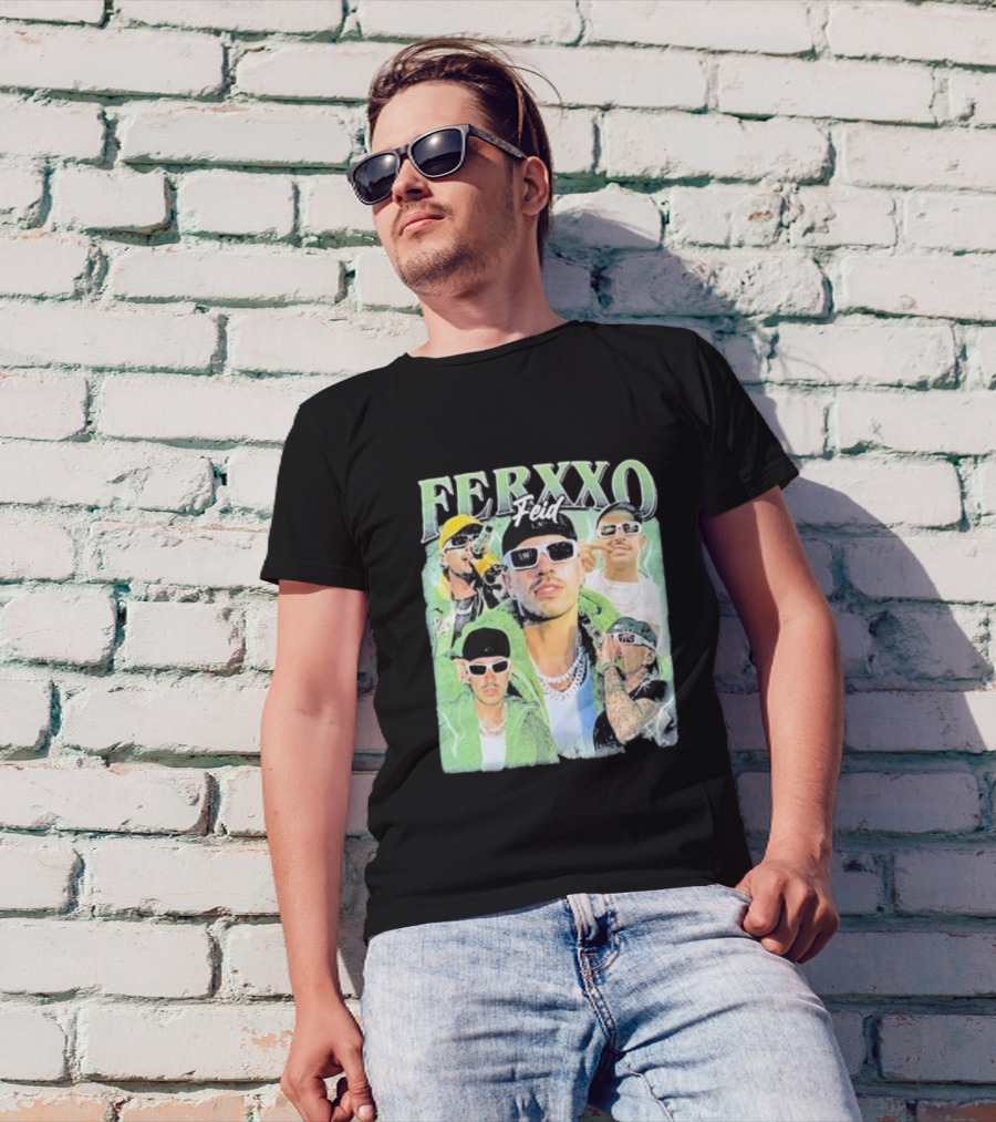 FERXXO Feid Green Style Collage T-Shirt
