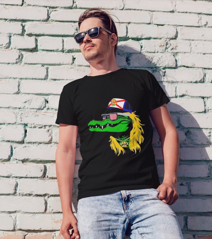 Conservativeant Wearing Gary Lee Gator With Trucker Hat And Sunglasses T-Shirt