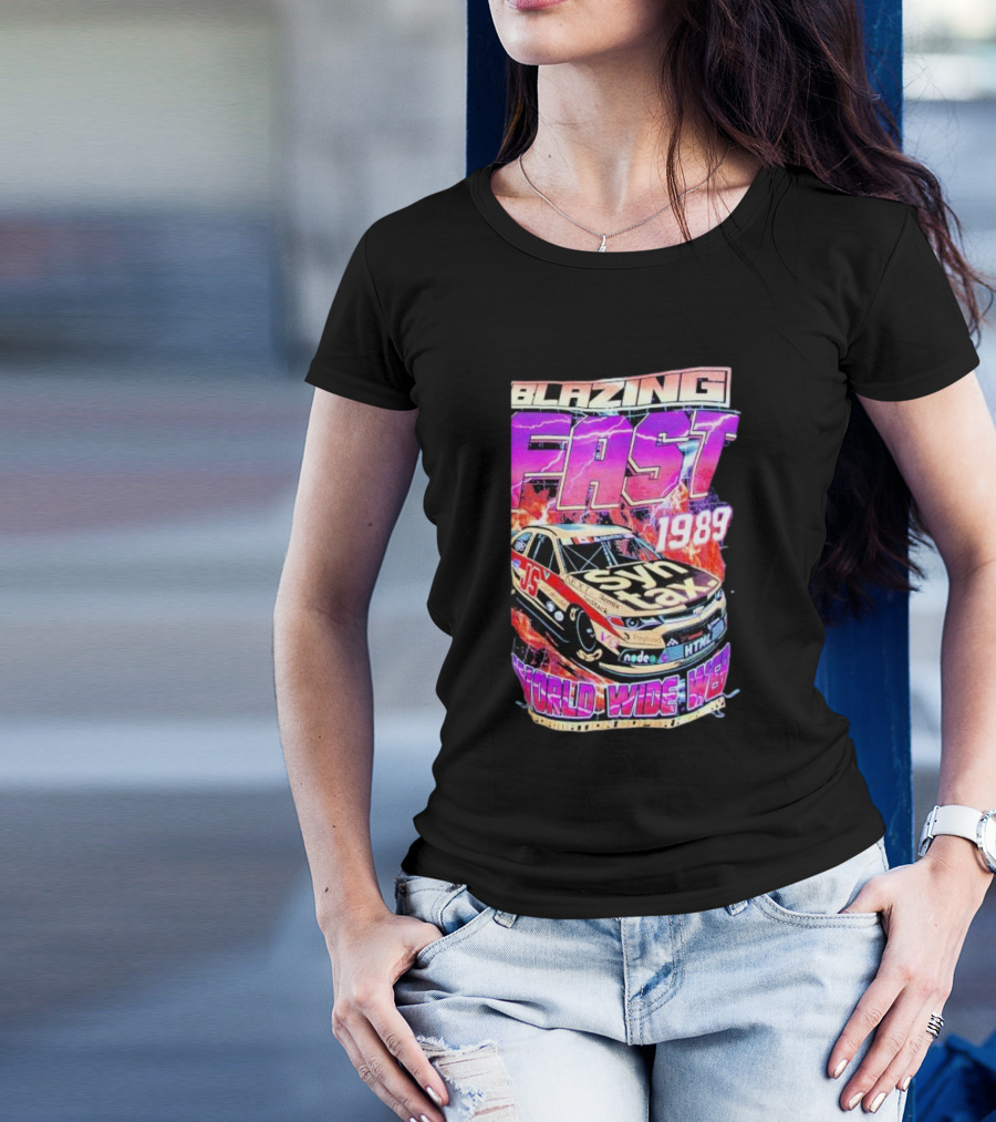 Blazing Fast 1989 Syntax Racing World Wide Web HTML Car T-Shirt