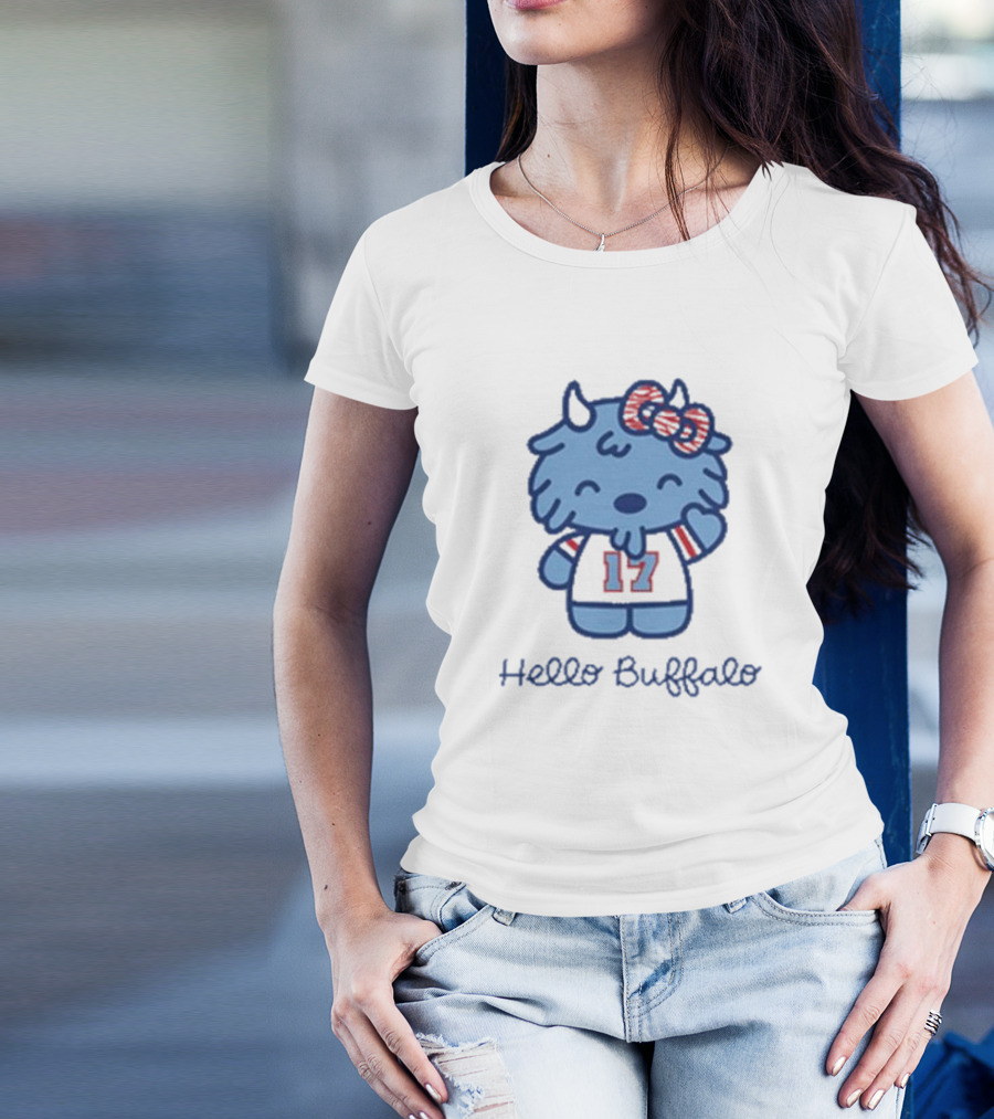 Hello Buffalo 17 Mascot Buffalo Bills T-Shirt