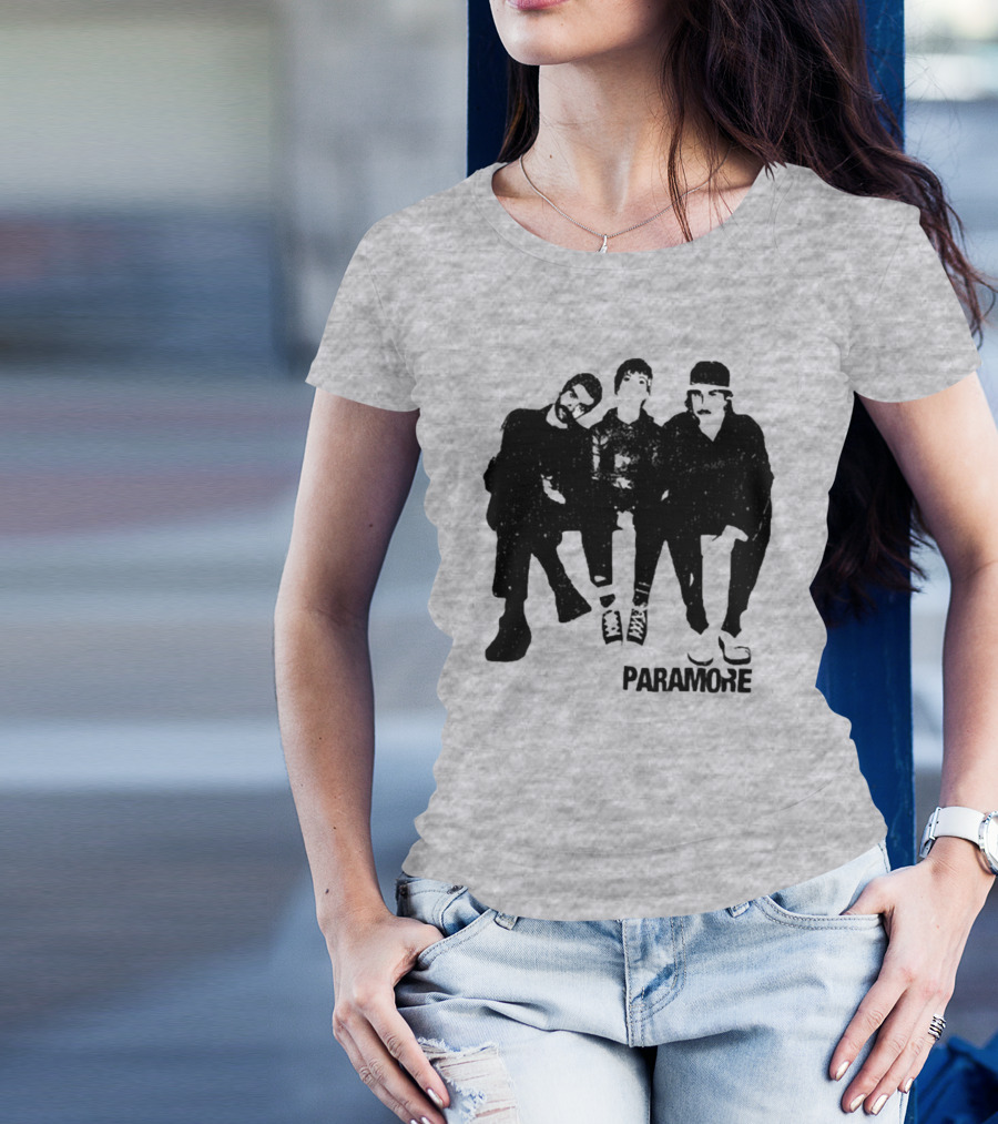 Paramore Music Group Photo Boyfriend Fit Girls T-Shirt