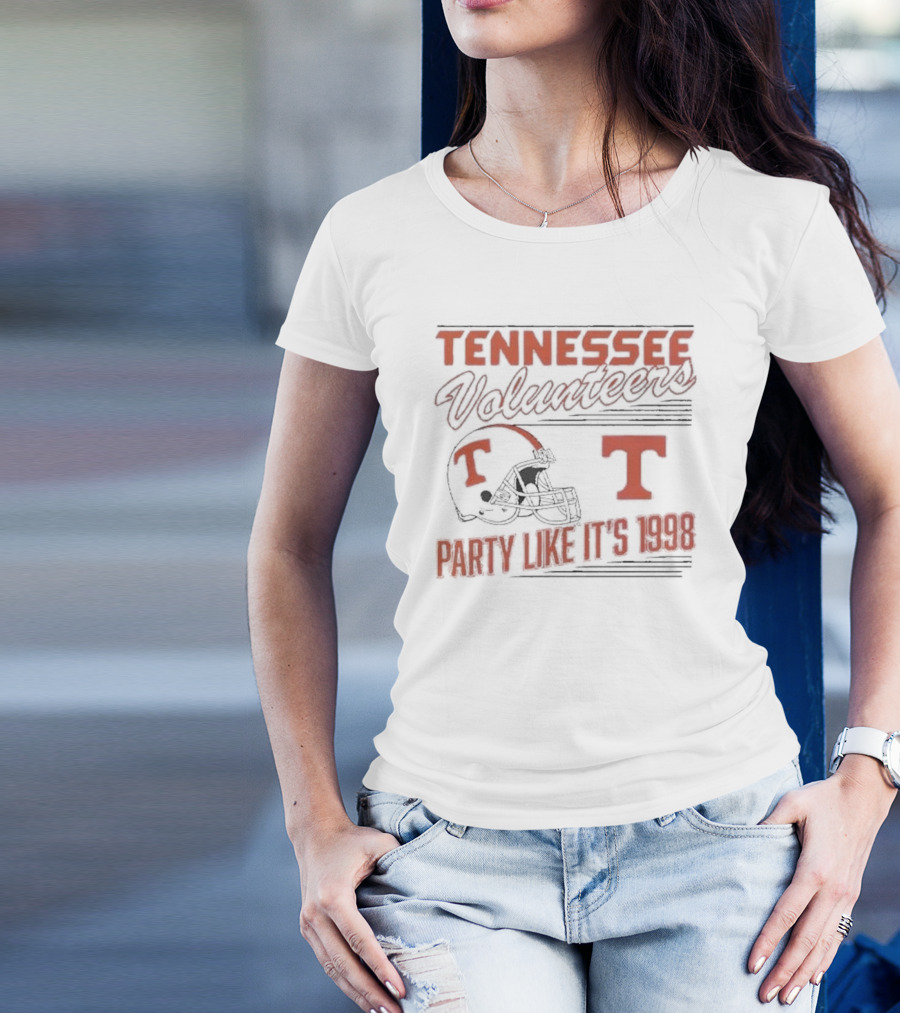Tennessee Volunteers Football Helmet Party Like It's 1998 T-Shirt