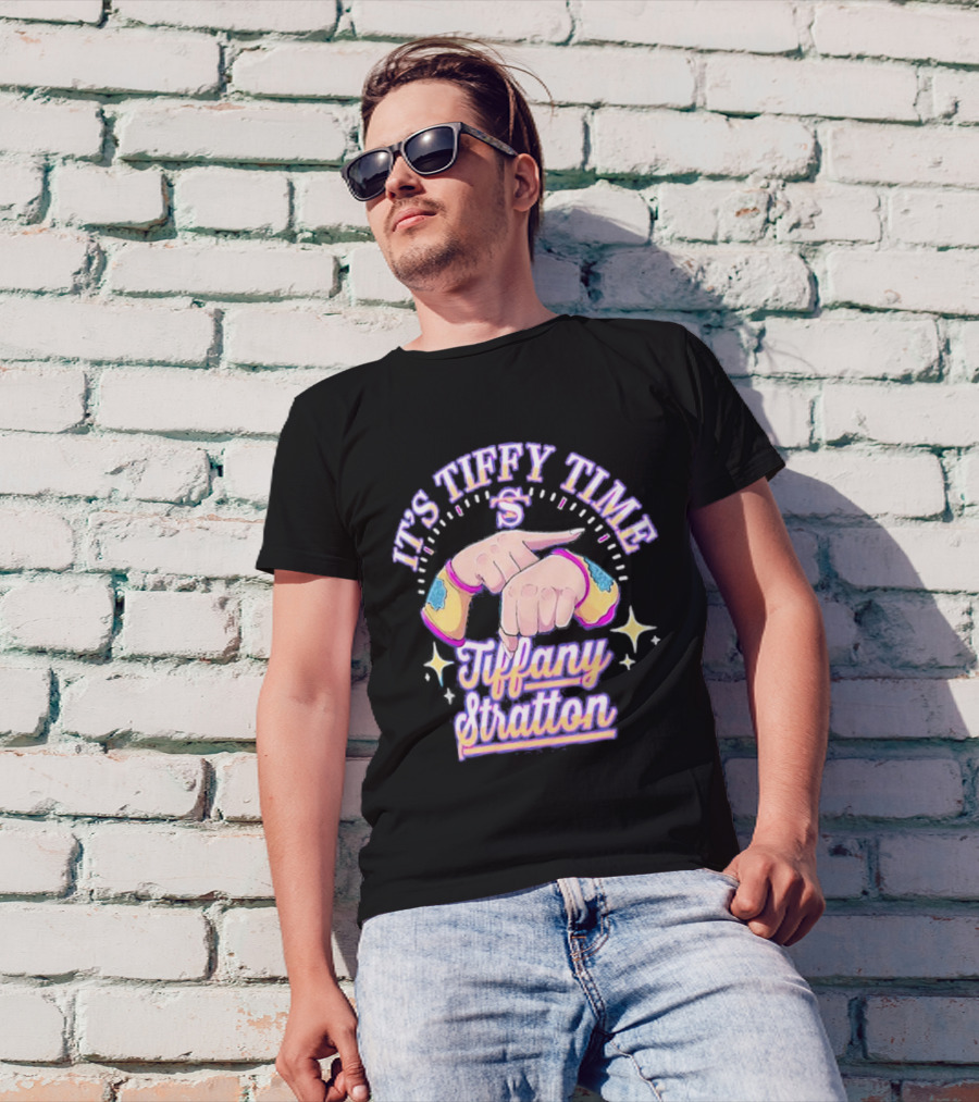 It's Tiffy Time Tiffany Stratton S Logo And Stars T-Shirt