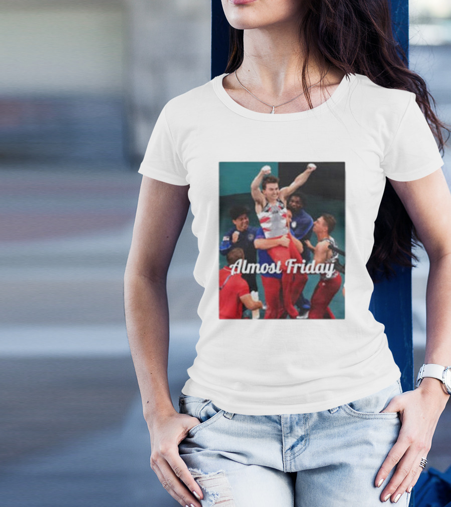 Paul Juda Celebratory Almost Friday Olympic Kid T-Shirt