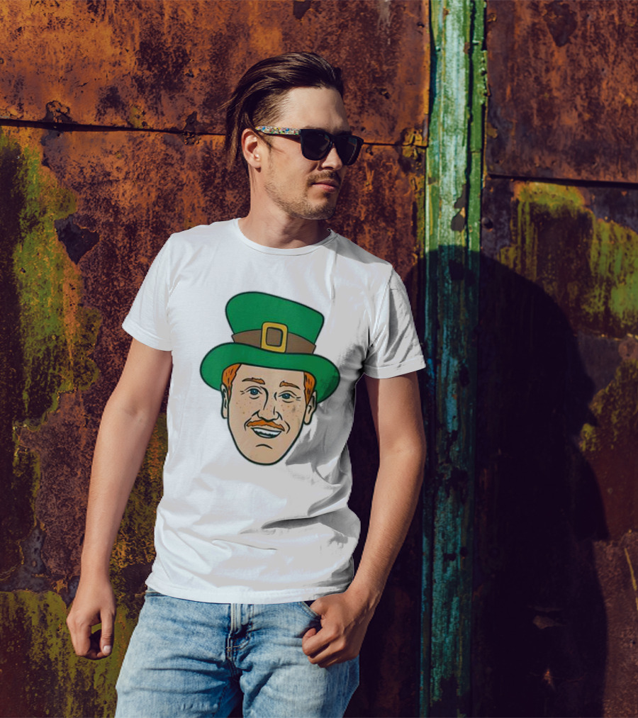St. Mooktrick’s Day Happy Leprechaun Face With Green Hat T-Shirt