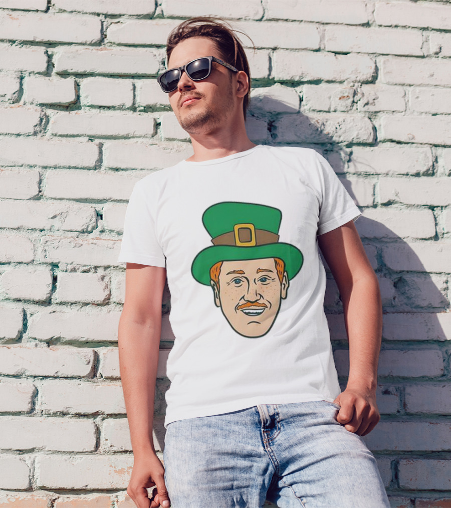 St. Mooktrick’s Day Happy Leprechaun Face With Green Hat T-Shirt