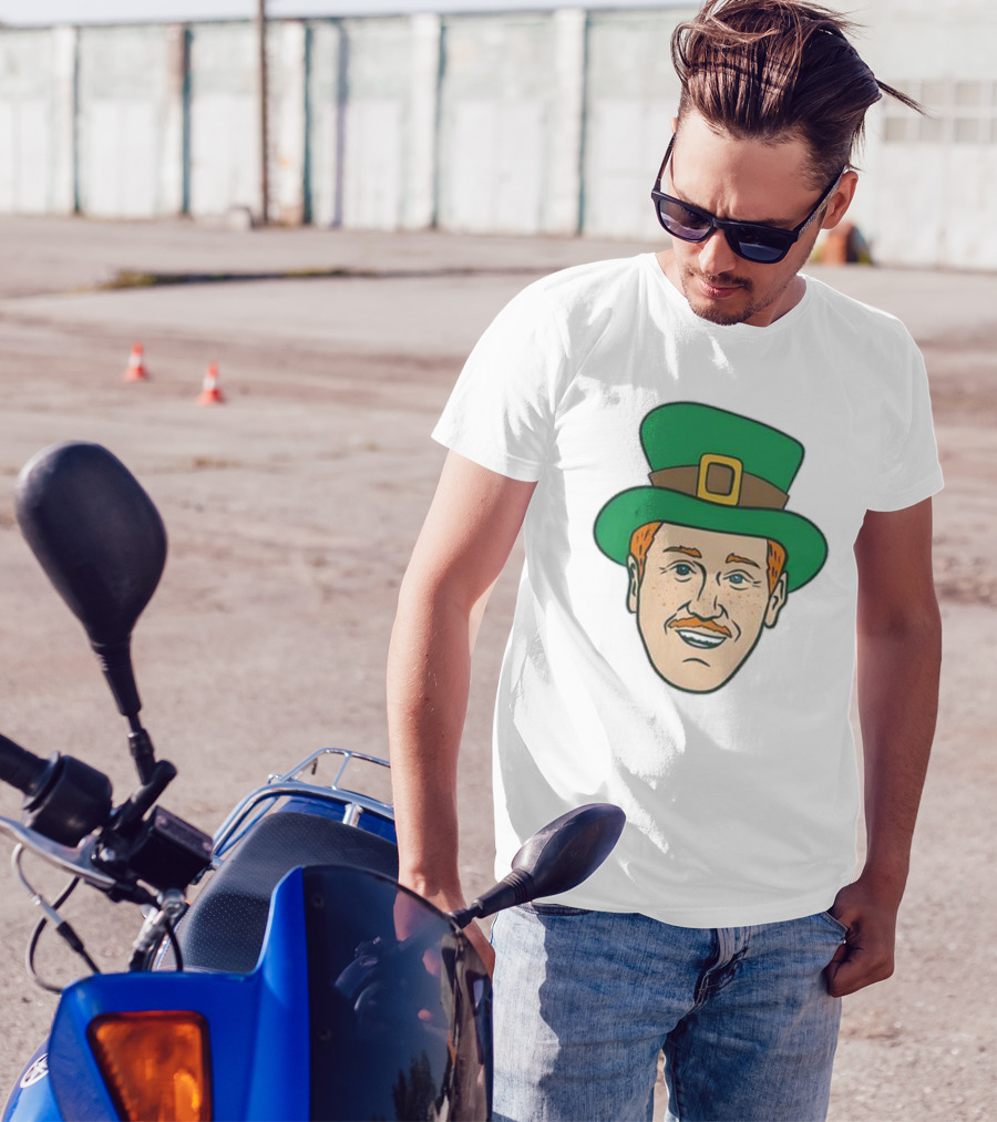 St. Mooktrick’s Day Happy Leprechaun Face With Green Hat T-Shirt