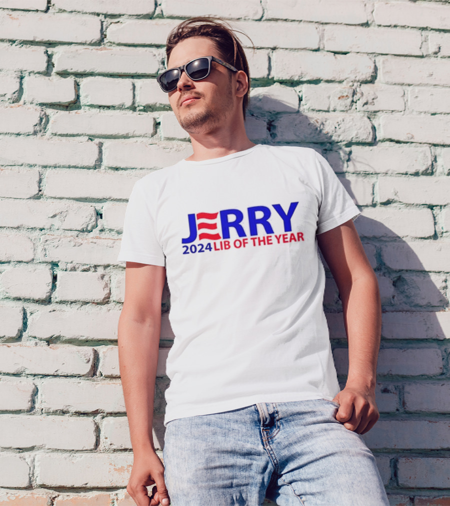 JERRY 2024 Lib Of The Year Election Humor Red White Blue T-Shirt