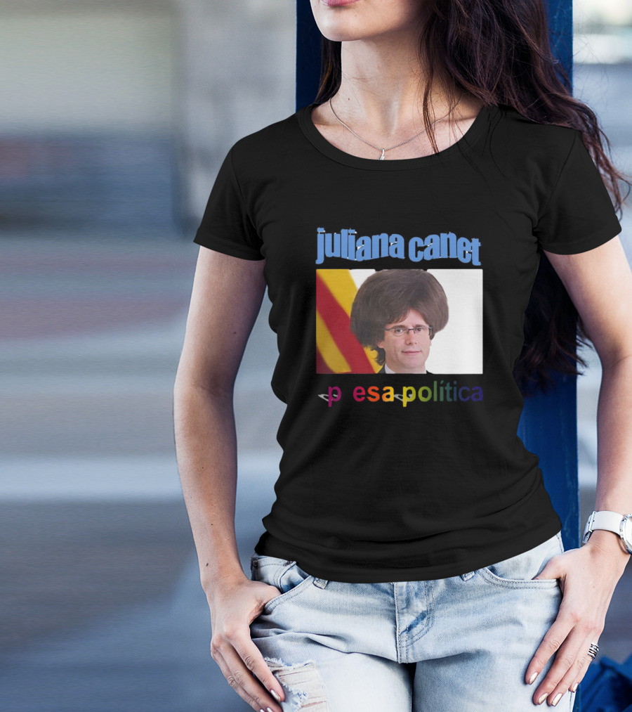 Juliana Canet Pesa Política Catalonian Flag Hair Photo T-Shirt