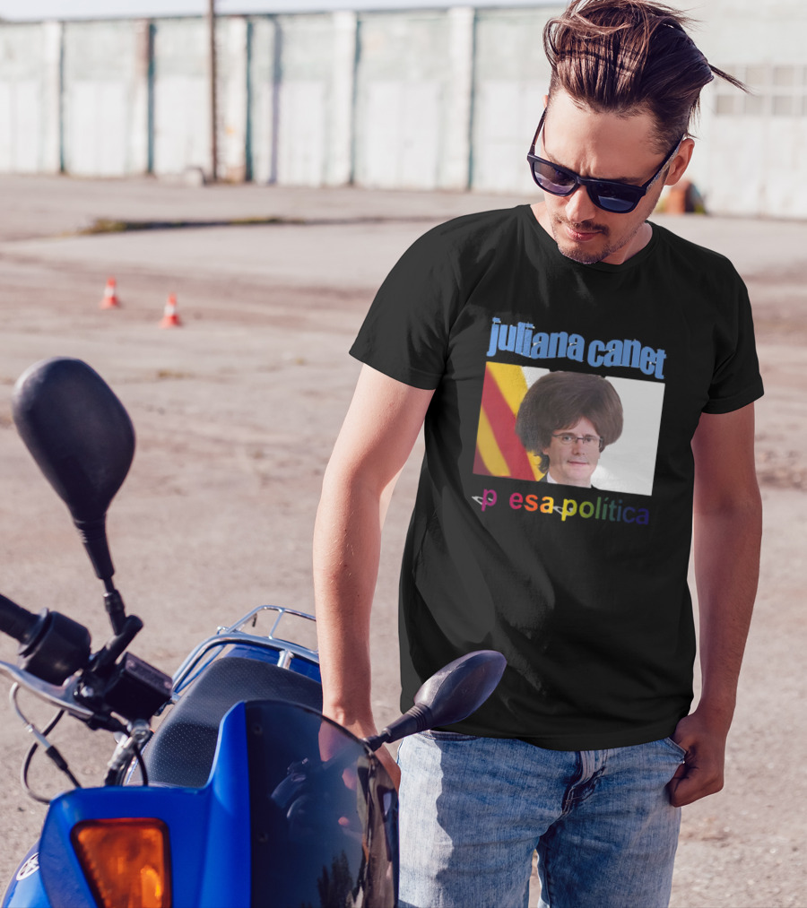Juliana Canet Pesa Política Catalonian Flag Hair Photo T-Shirt