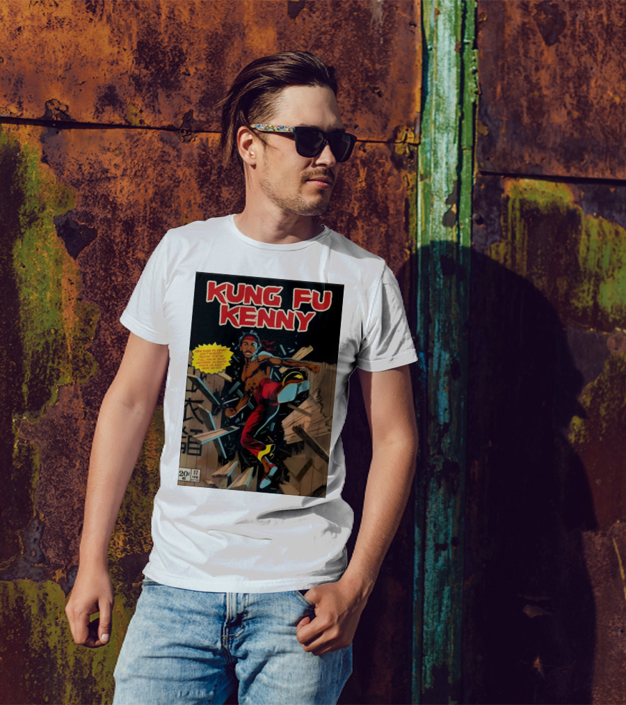 Kung Fu Kenny Breaking Through Comic Style February 17 Issue 20 Cent T-Shirt
