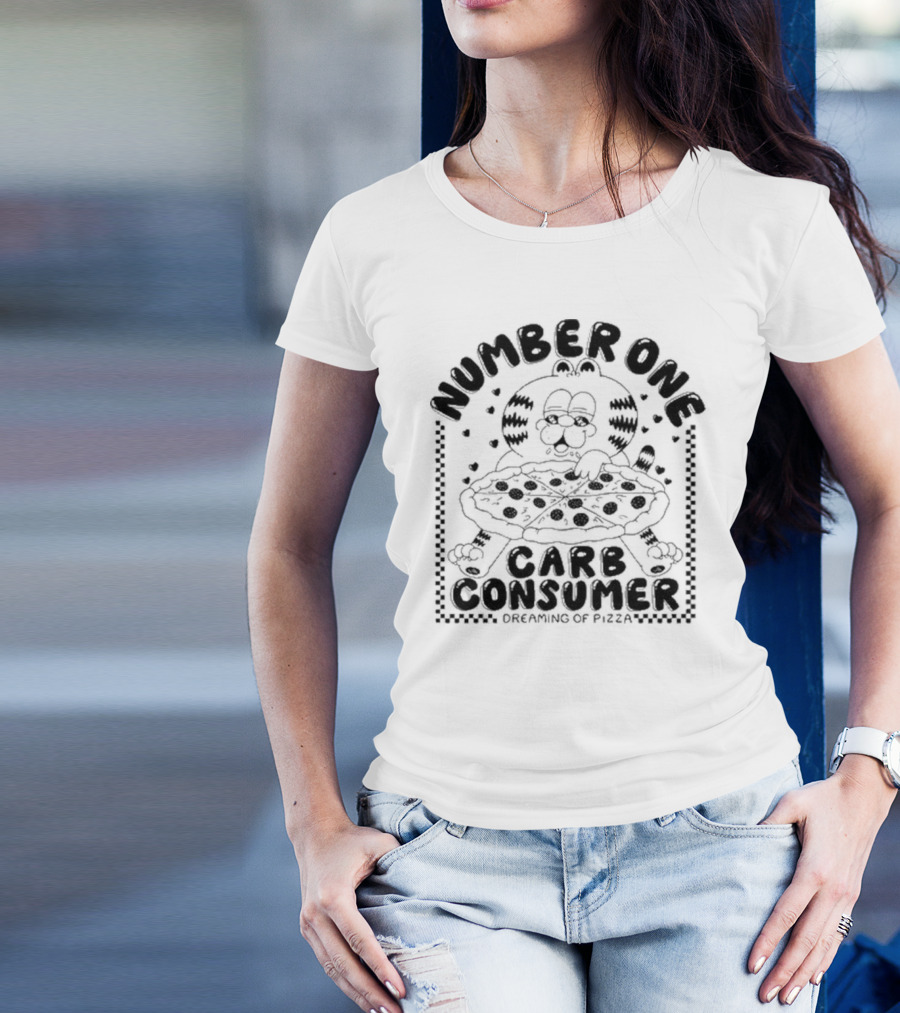 Number One Carb Consumer Dreaming Of Pizza T-Shirt