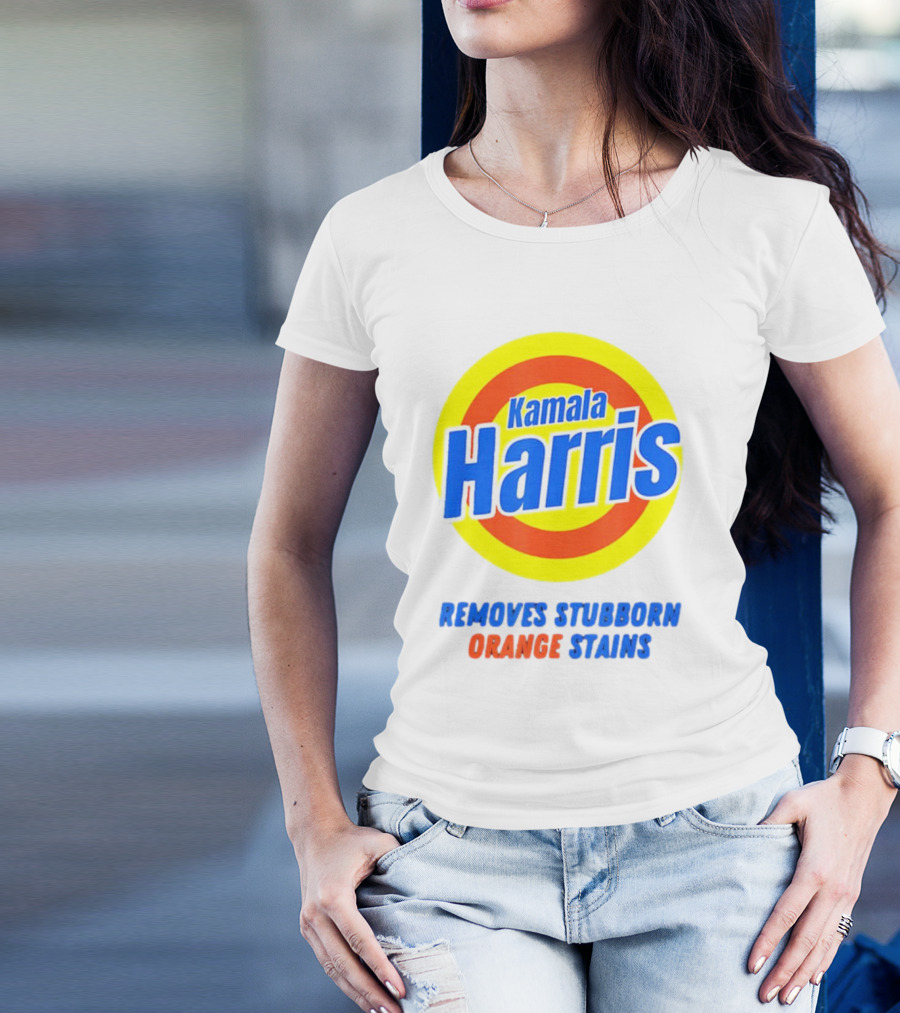 Kamala Harris Removes Stubborn Orange Stains T-Shirt