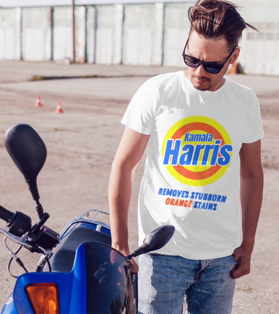 Kamala Harris Removes Stubborn Orange Stains T-Shirt