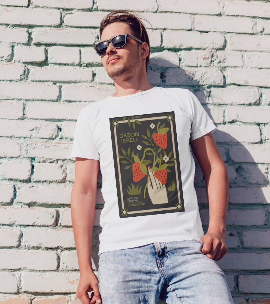 Jason Isbell Spoleto Festival Charleston SC June 8-9 2024 Strawberry T-Shirt