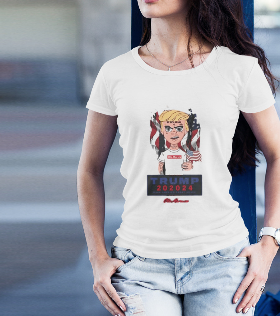 Trump 202024 Ole Murica Make America Great Again Flag T-Shirt