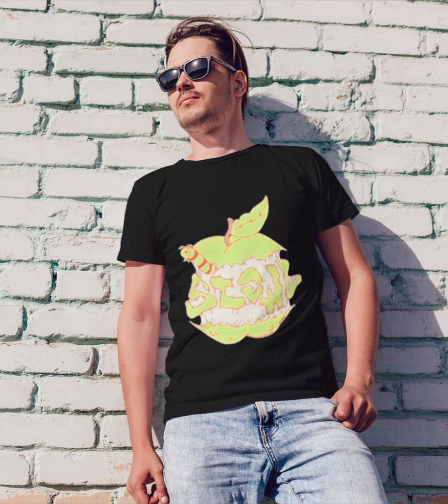 Scowl Apple 2024 Worm In Green Apple T-Shirt