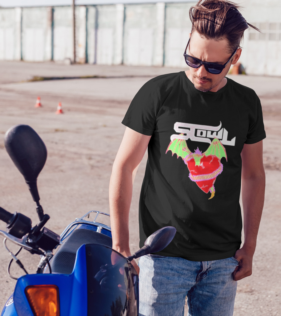Scowl Dragon Heart Wings T-Shirt