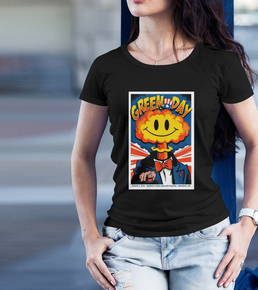 Green Day Osheaga Music And Arts Festival Montreal QC August 3 T-Shirt