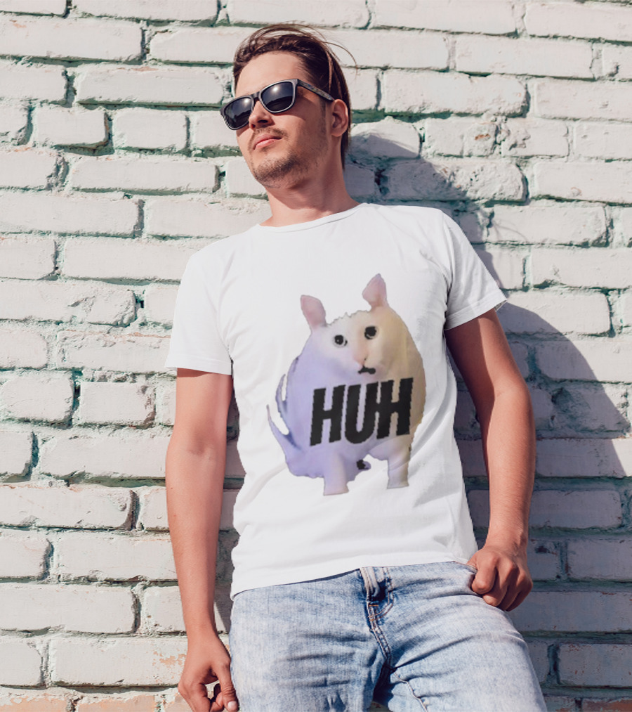 Huh Cat Meme Image T-Shirt