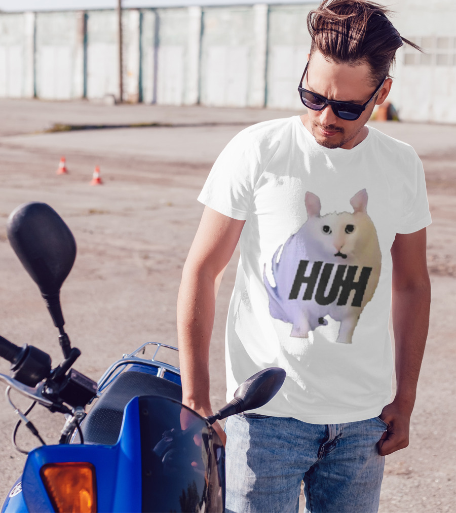 Huh Cat Meme Image T-Shirt
