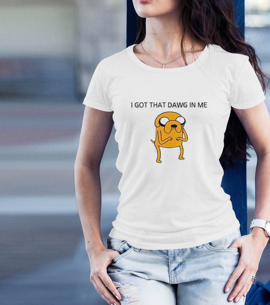 I Got That Dawg In Me Dog Character Orange Body T-Shirt