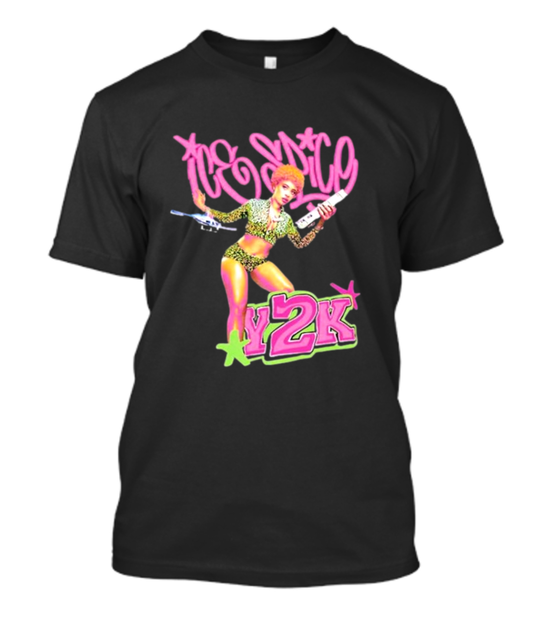Ice Spice Y2K Retro Style Leopard Print T-Shirt