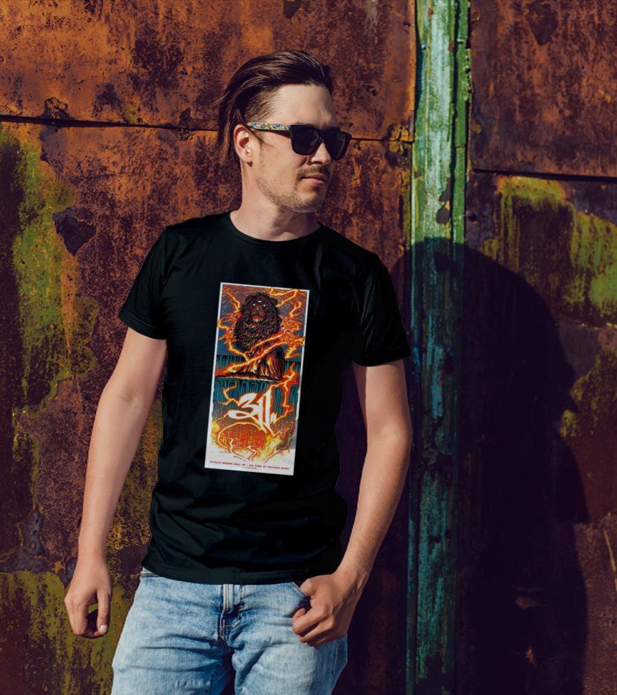 311 Band Niagara Falls ON Canada OLG Stage At Fallsview Casino July 31 2024 Lion T-Shirt
