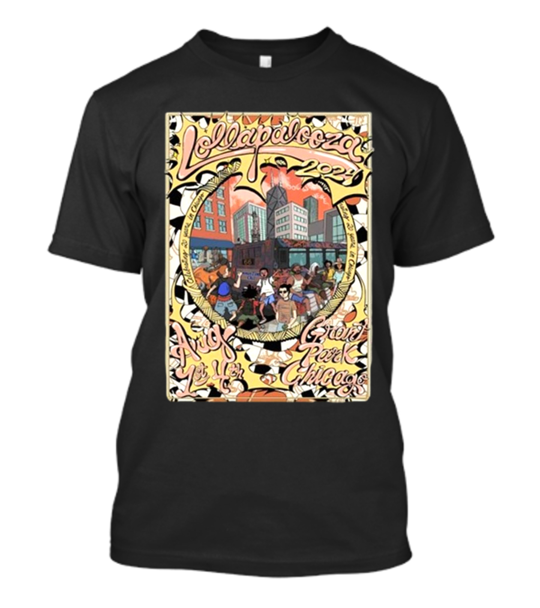Lollapalooza 2024 Grand Park Chicago Arg July T-Shirt
