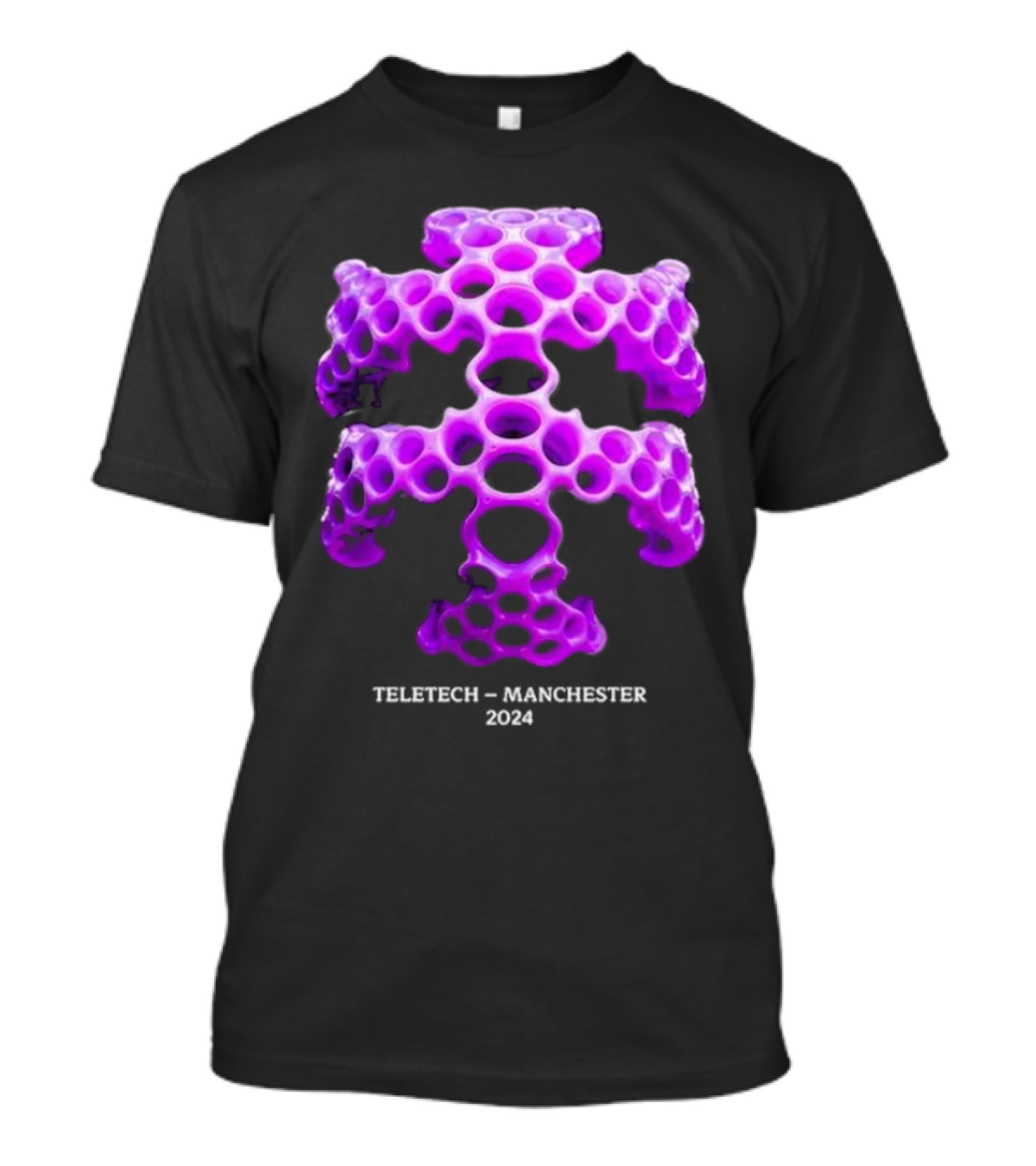 Teletech Manchester 2024 Purple Mesh Structure T-Shirt