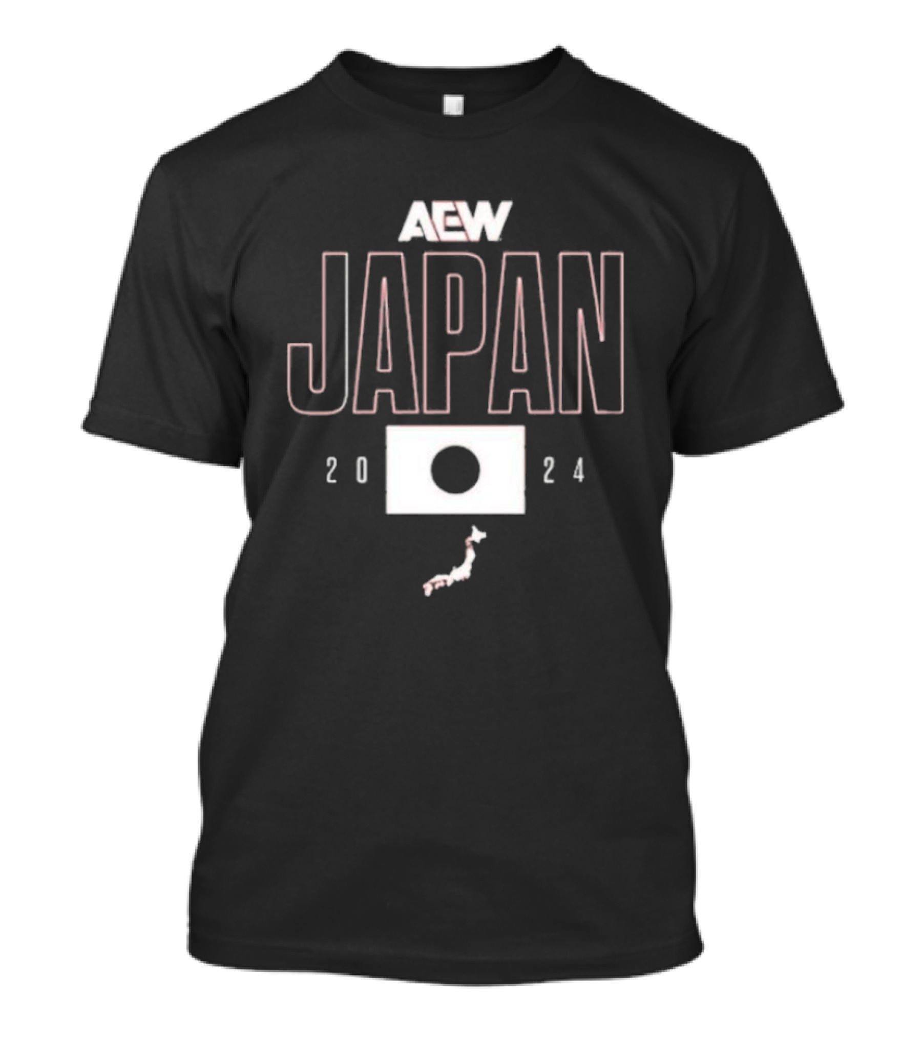 AEW Japan 2024 With Japanese Flag And Map T-Shirt