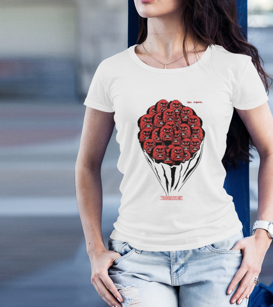 Nkrumah Never Dies Afri5a Ripe Organic Face Cluster T-Shirt