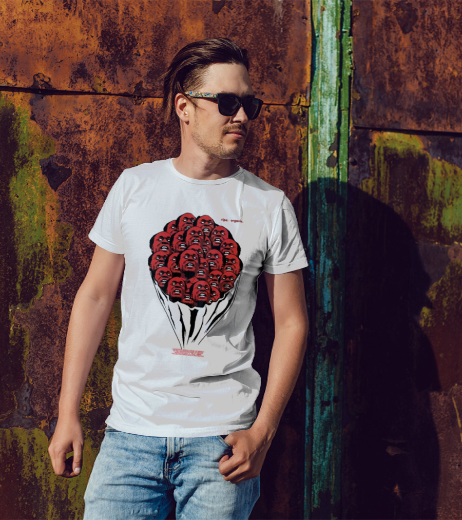Nkrumah Never Dies Afri5a Ripe Organic Face Cluster T-Shirt