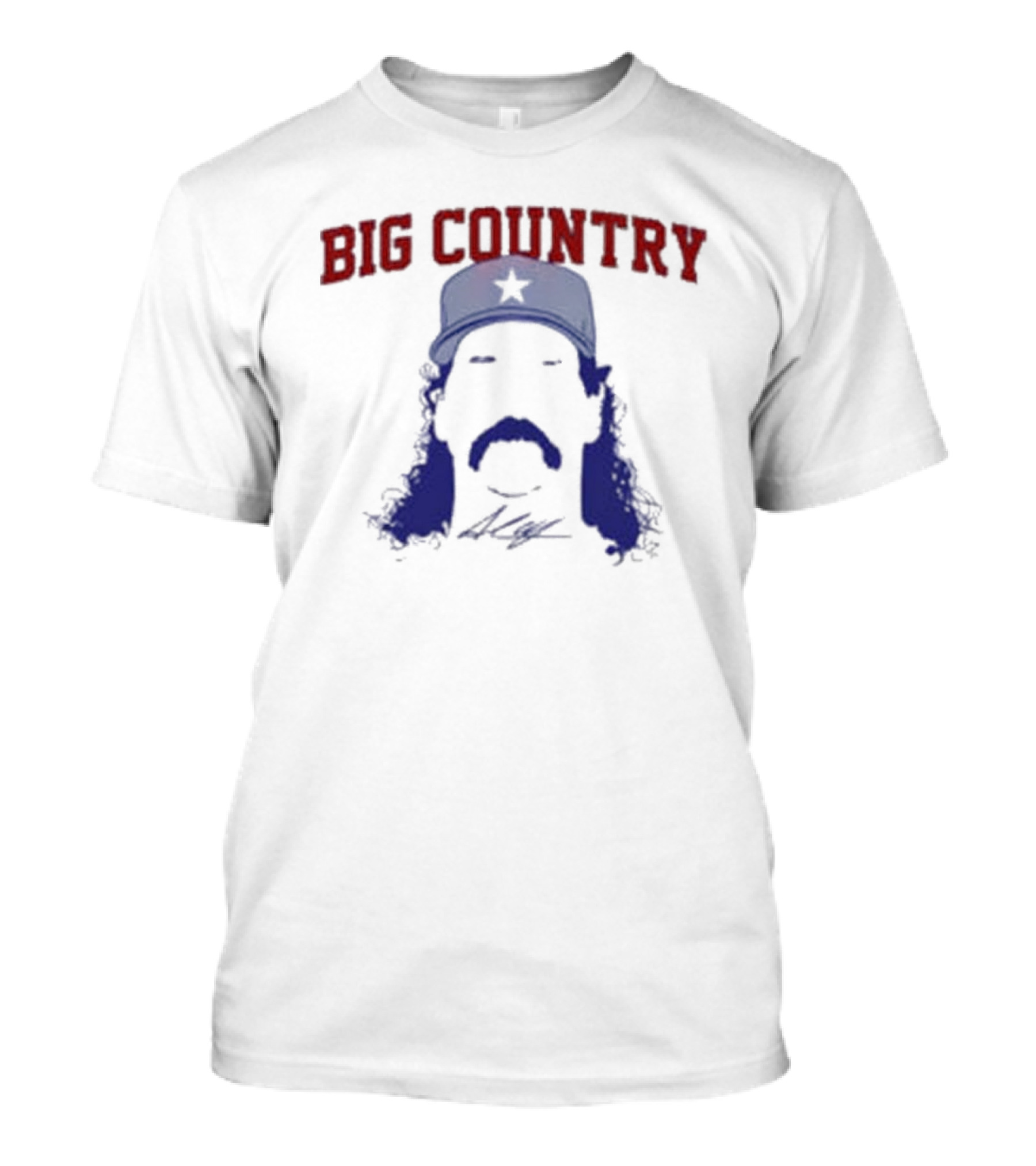 Andrew Chafin Big Country Star Cap Mustache T-Shirt
