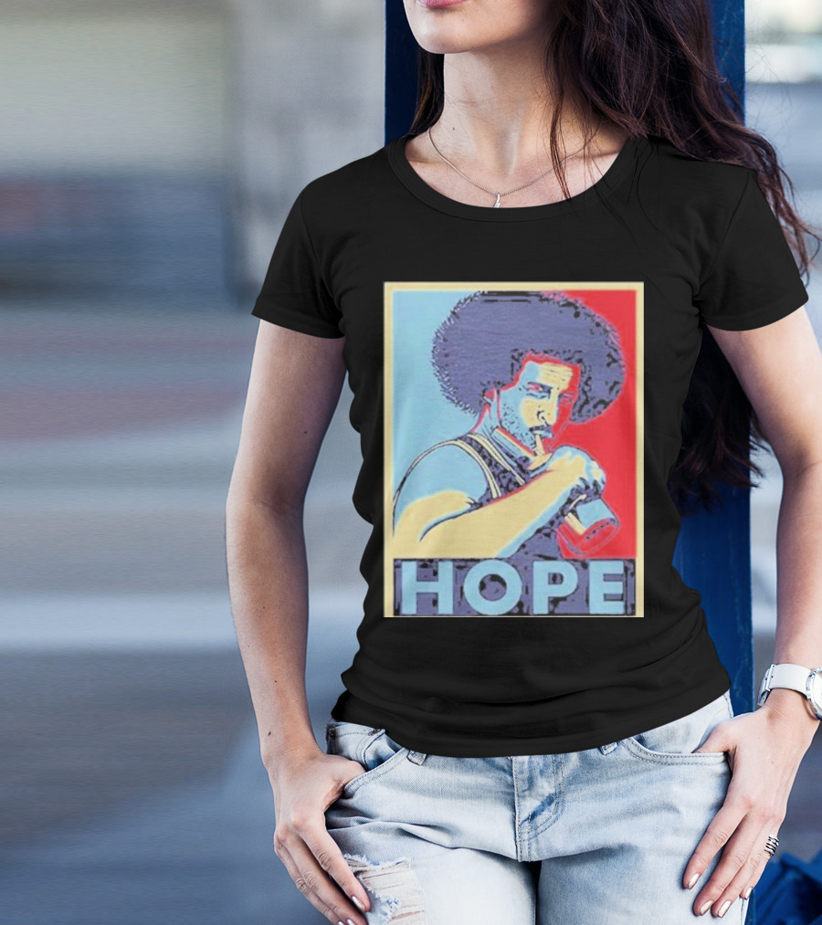 Andy Frasco And The U N Hope Poster Style With Blue Red Afro T-Shirt