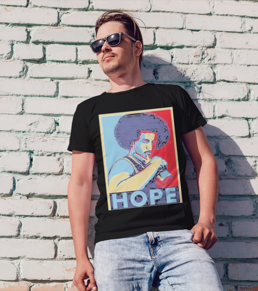 Andy Frasco And The U N Hope Poster Style With Blue Red Afro T-Shirt