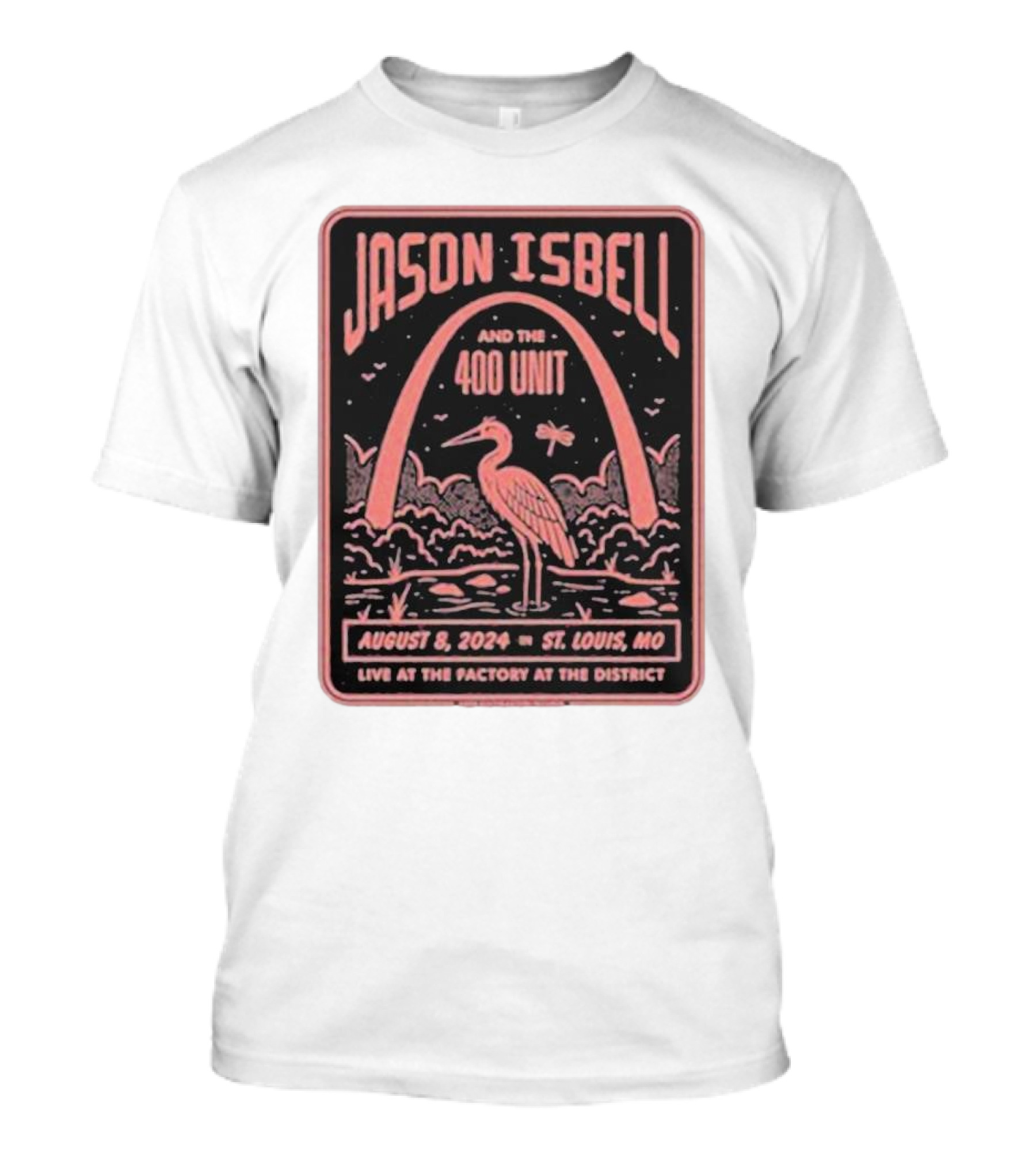 Jason Isbell And The 400 Unit Live August 8 2024 St. Louis MO The Factory At The District T-Shirt