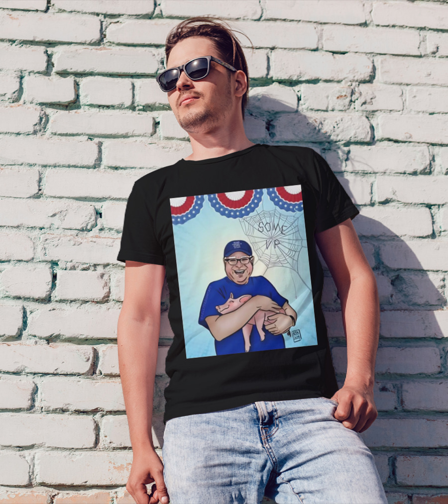 Jess Piper Tim Walz Hugs Pig Some America Happy Again T-Shirt