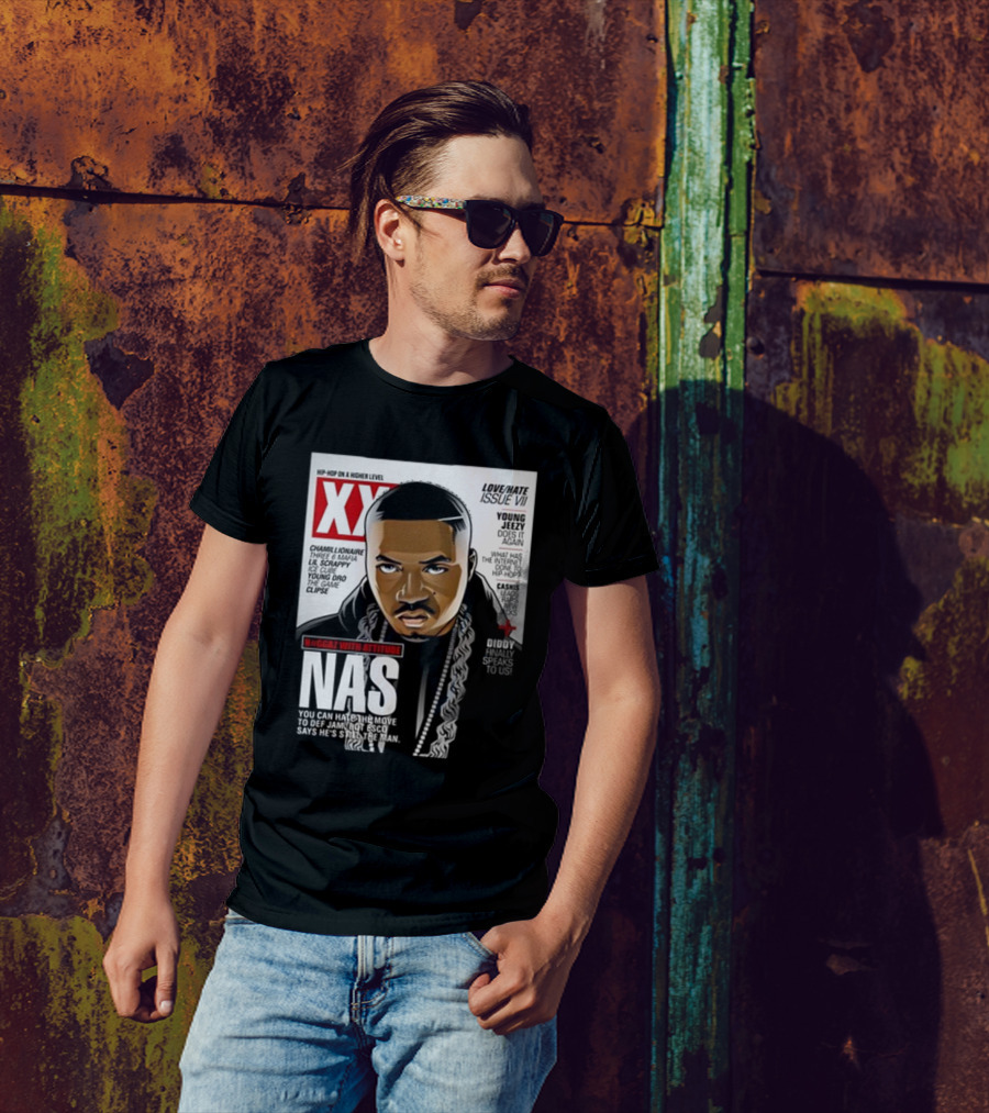 XXL Hip Hop On A Higher Level Nas Nggaz With Attitude Love Hate Issue VII T-Shirt