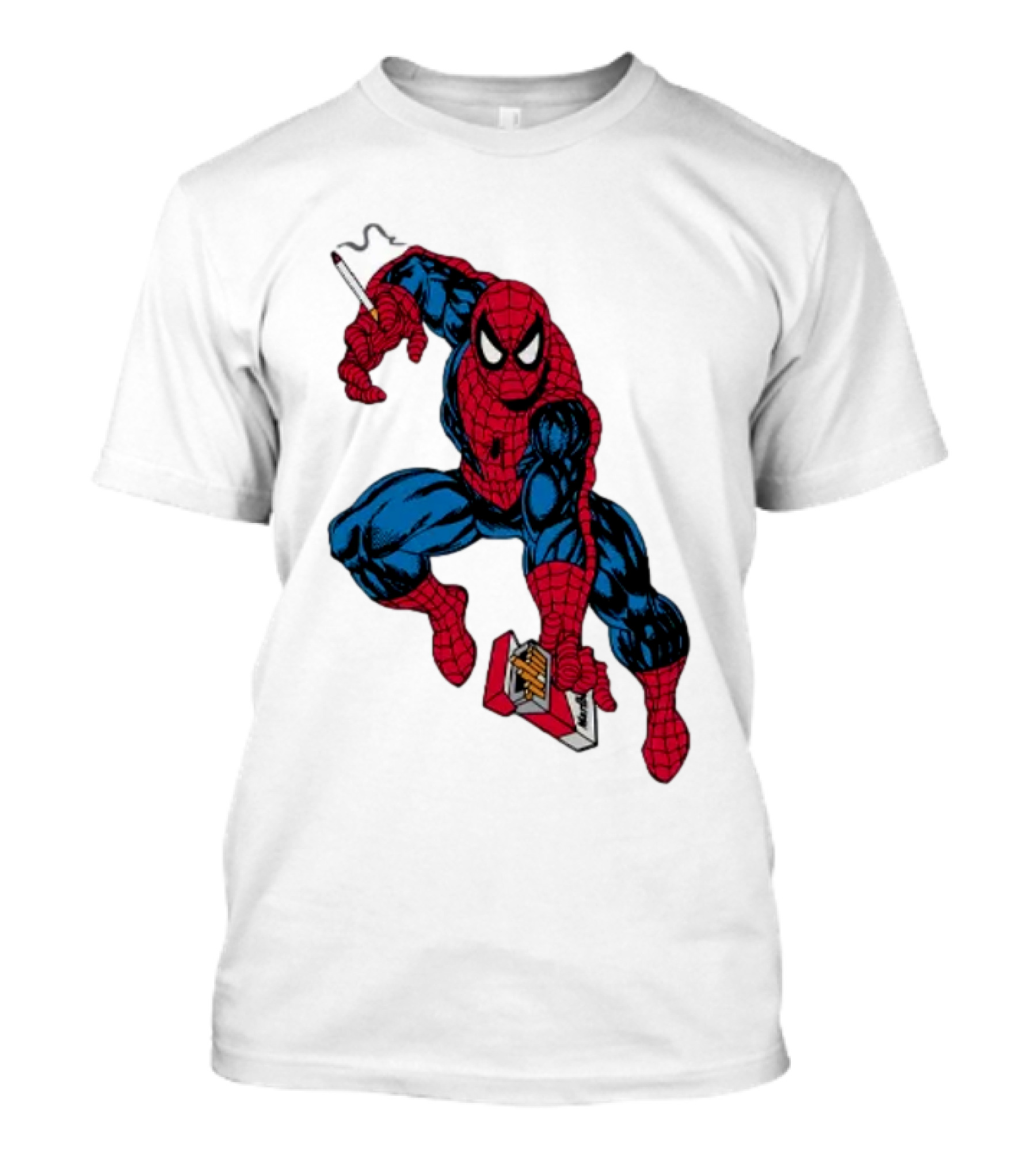 Spider-Man The Amazing Smokerman Cigarette Package Swing T-Shirt